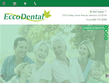 Tablet Screenshot of eccodentaloffice.com